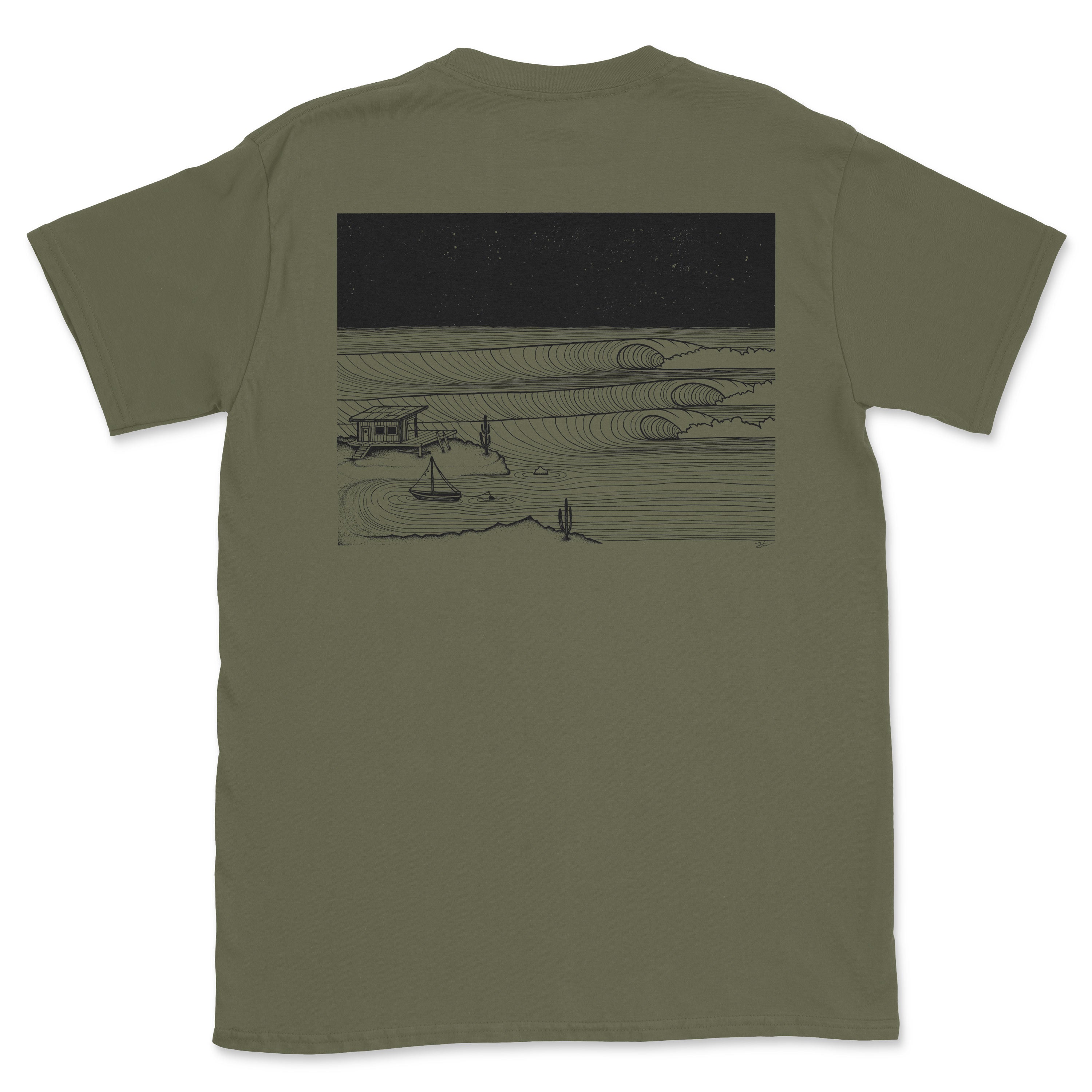 Surf Shack Down South Unisex Organic T-Shirt