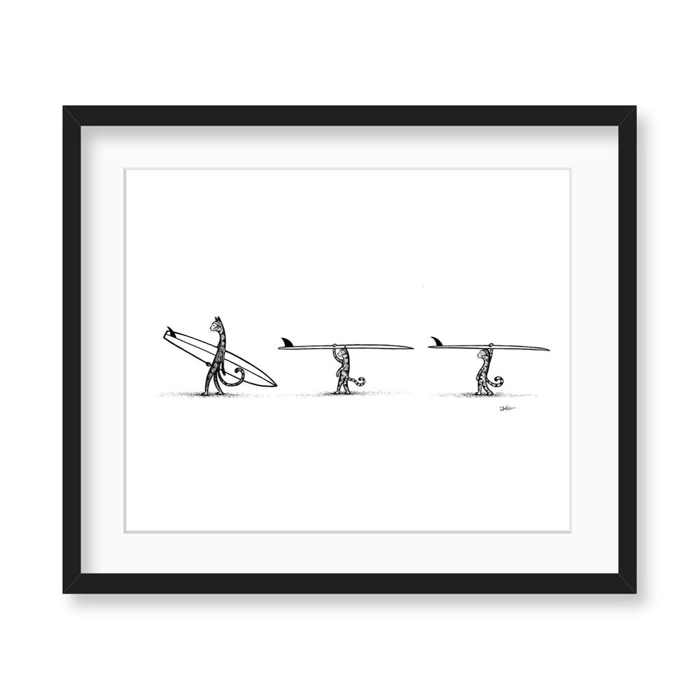 
                  
                    Surf Tripping Cats - Print/ Framed Print
                  
                