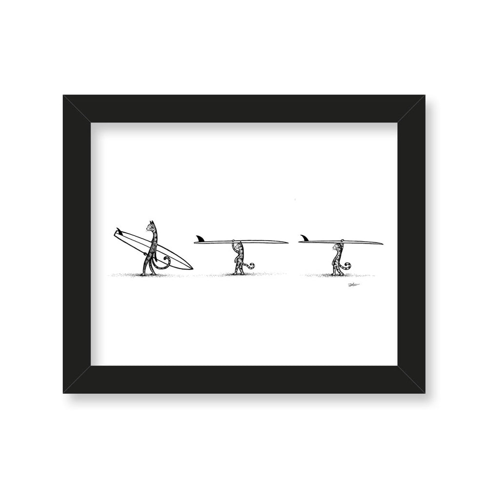 
                  
                    Surf Tripping Cats - Print/ Framed Print
                  
                