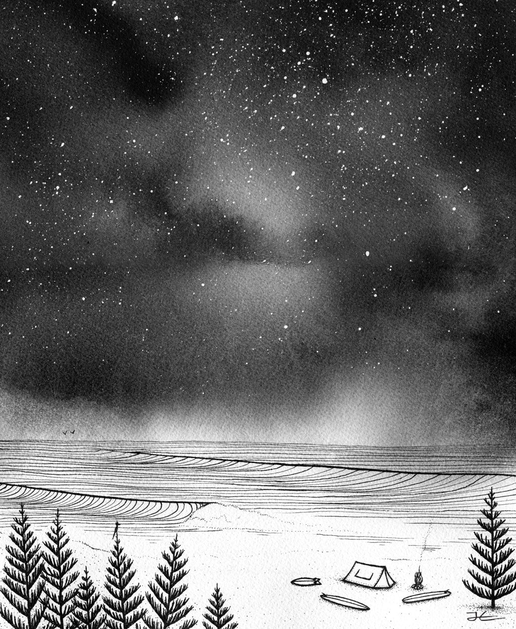 Sweet Spot. Original signed illustration