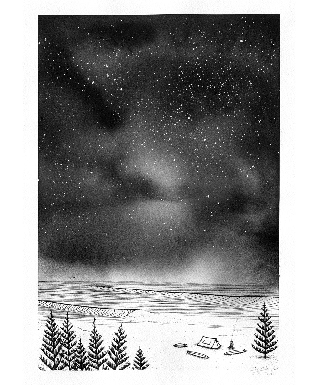 Sweet Spot. Original signed illustration