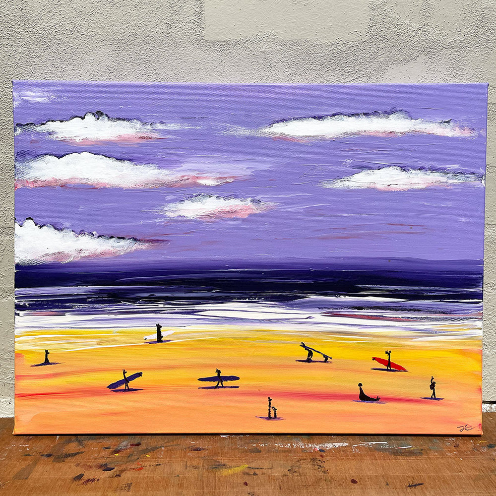 
                  
                    The Beach. Original signed Acrylic Canvas
                  
                