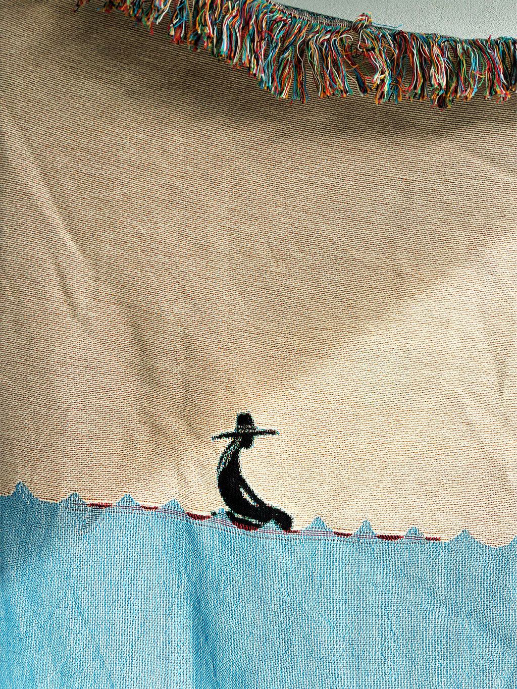 The Blue Turtle Woven Blanket