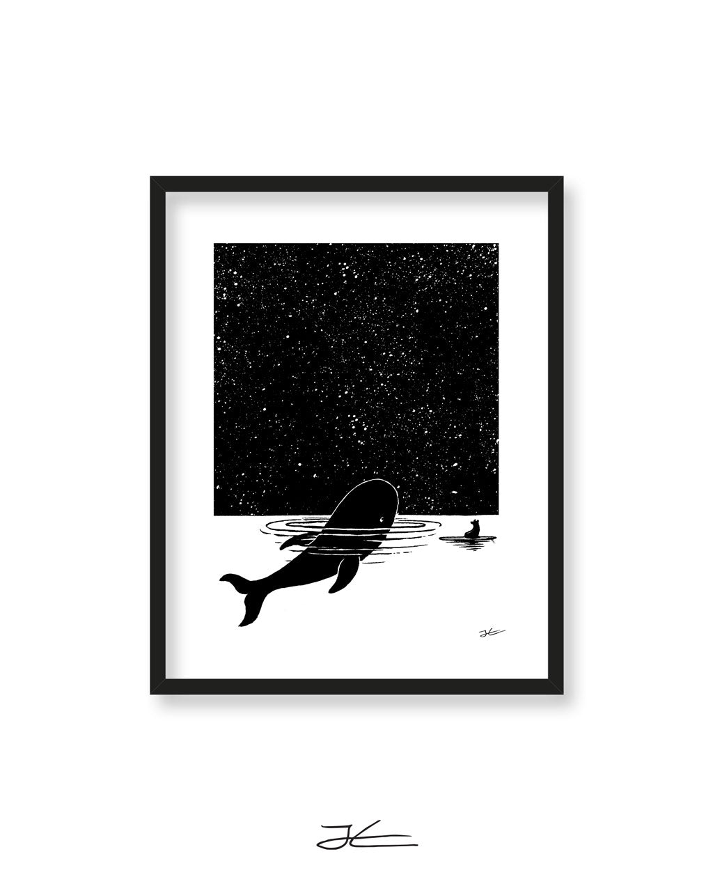 The Whale and The Bear - Print/ Framed Print