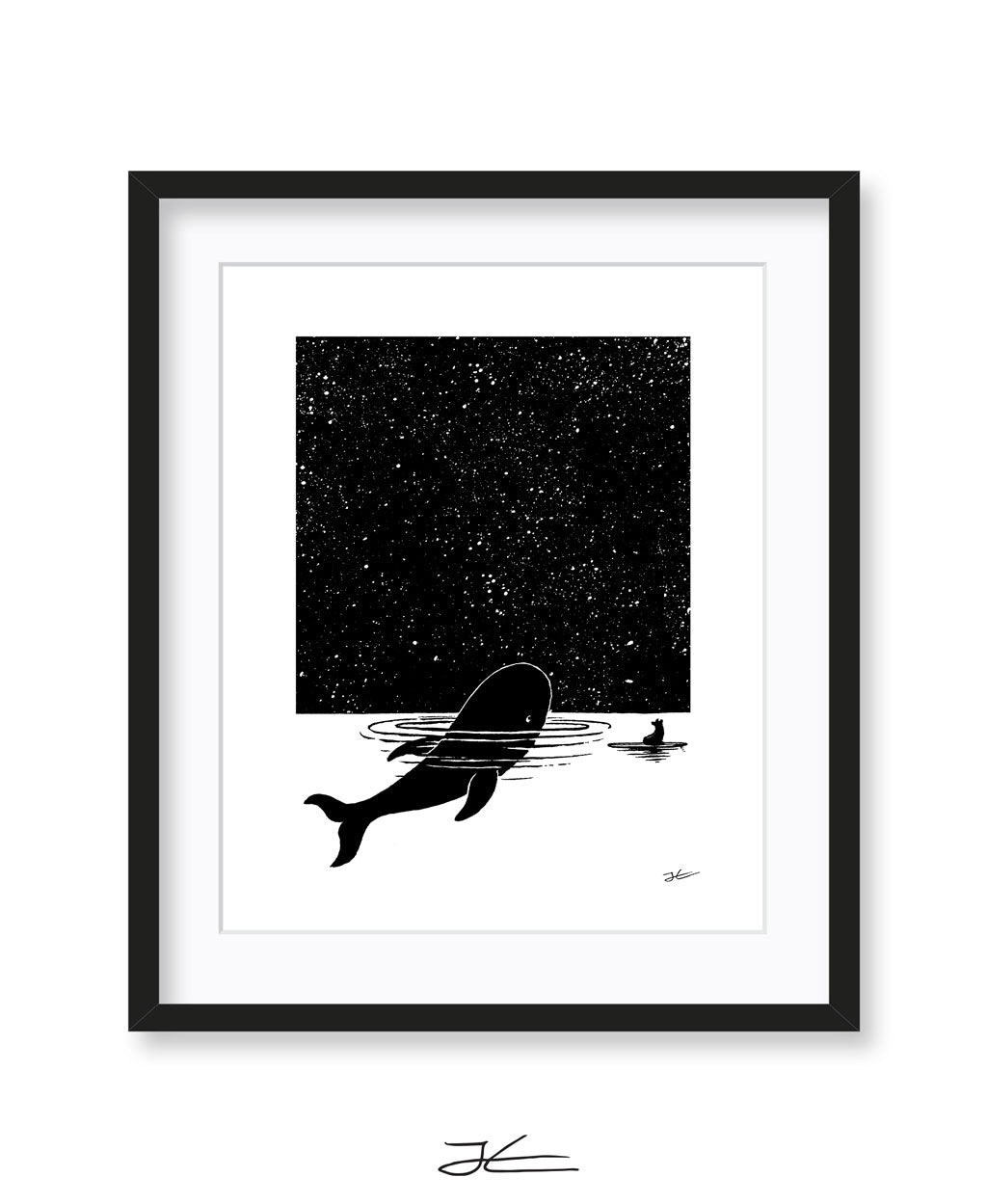 The Whale and The Bear - Print/ Framed Print