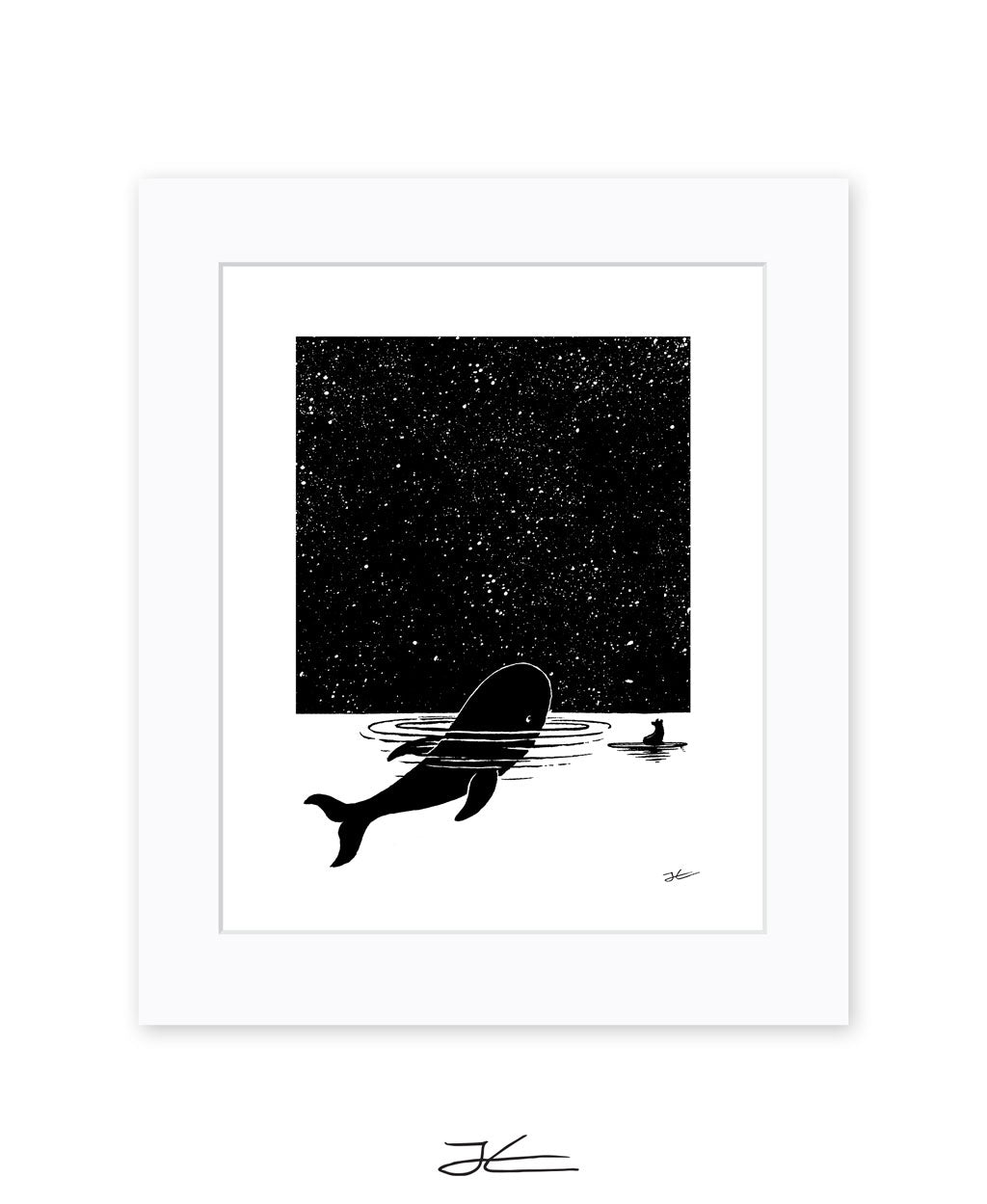 The Whale and The Bear - Print/ Framed Print