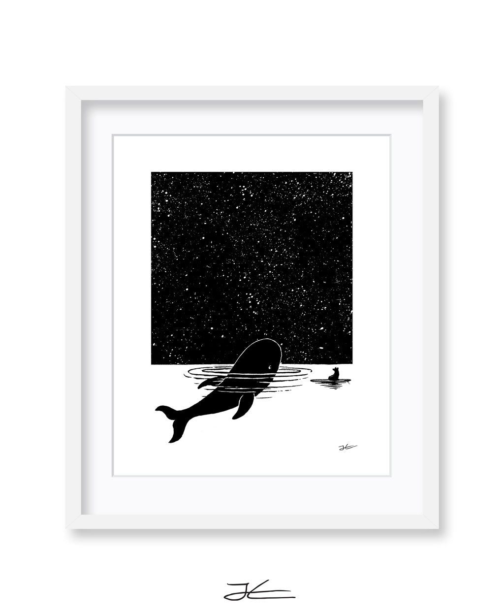 The Whale and The Bear - Print/ Framed Print
