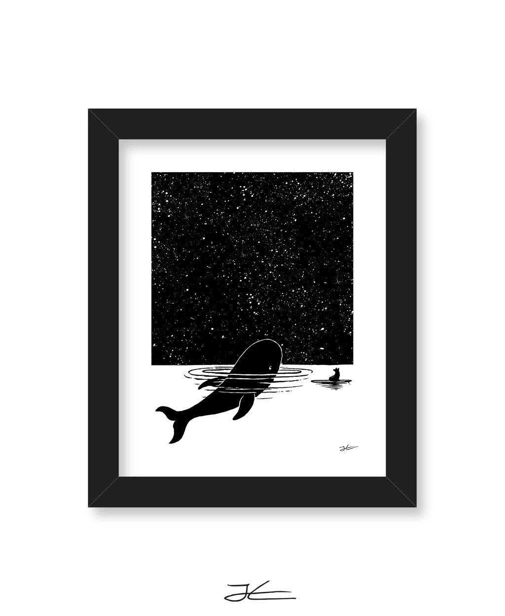 The Whale and The Bear - Print/ Framed Print