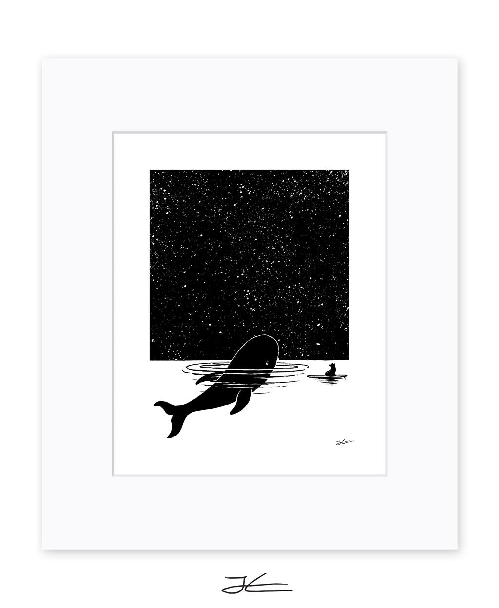 The Whale and The Bear - Print/ Framed Print