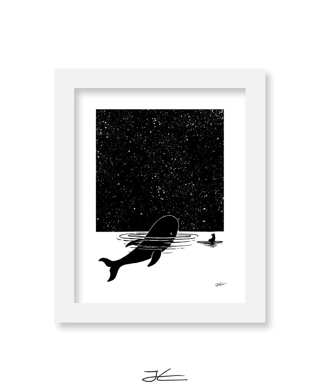 The Whale and The Bear - Print/ Framed Print