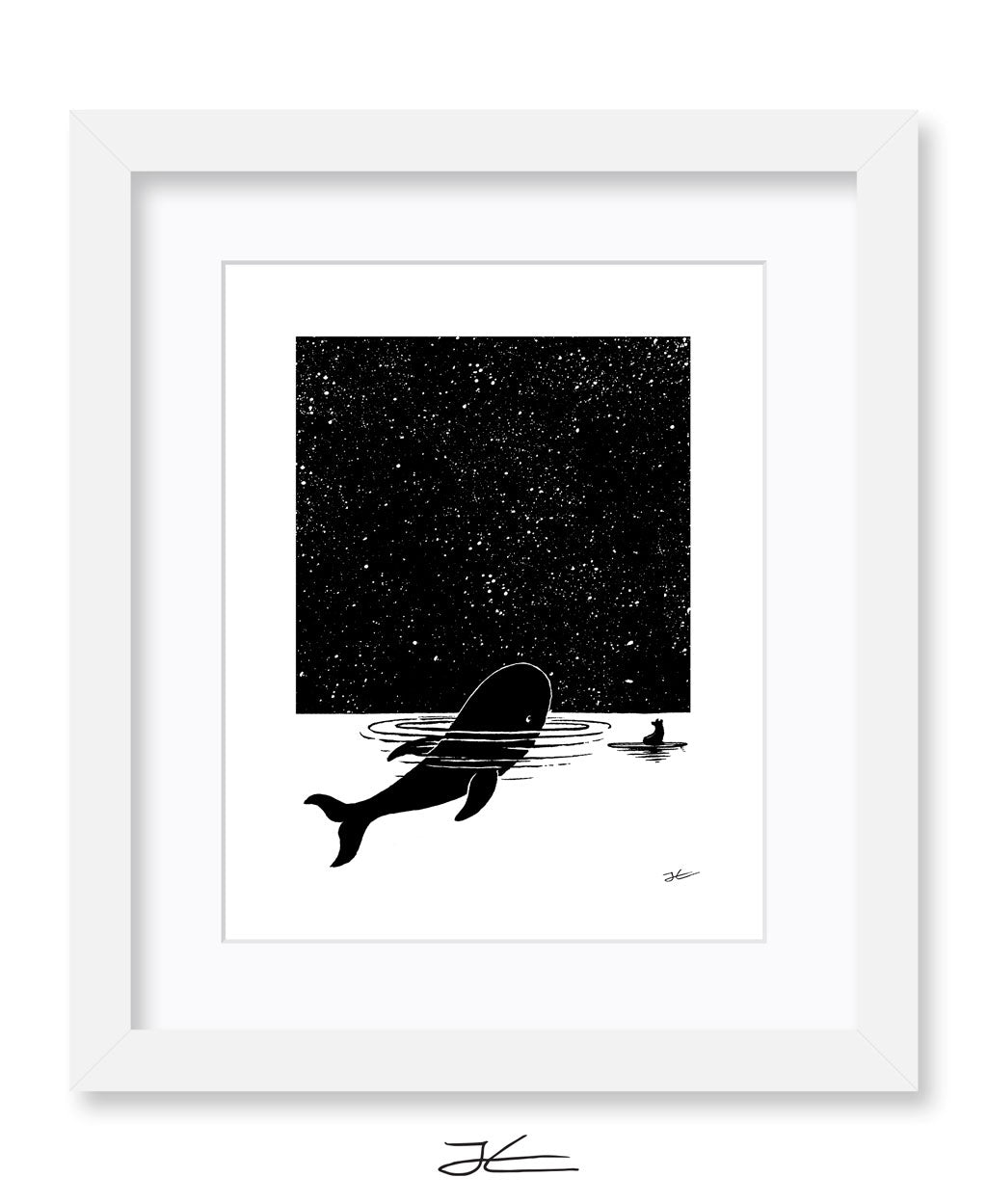 The Whale and The Bear - Print/ Framed Print