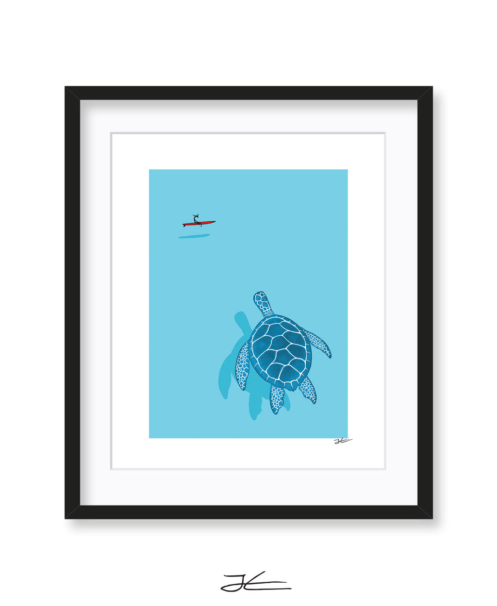 Turtle Lineup - Print/ Framed Print