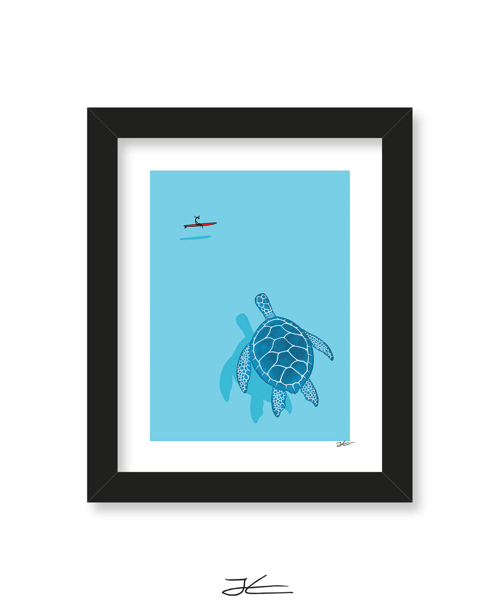 Turtle Lineup - Print/ Framed Print