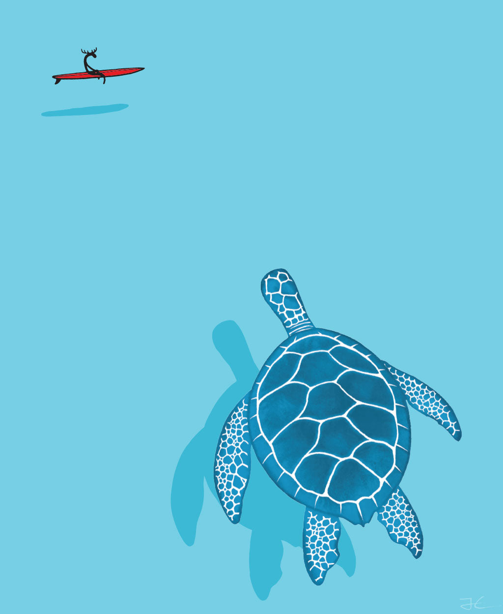 Turtle Lineup - Print/ Framed Print