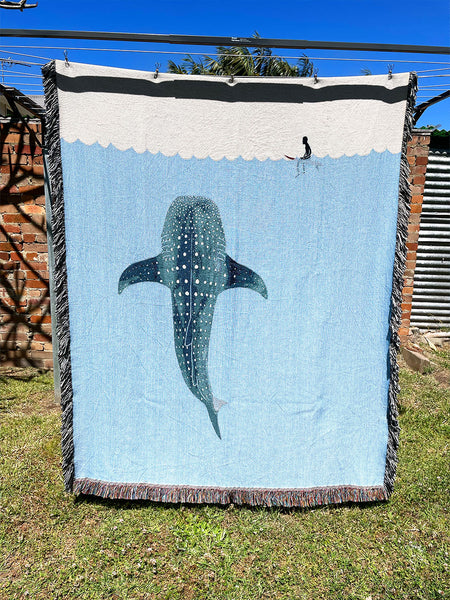Whale-Shark-Woven-Blanket-