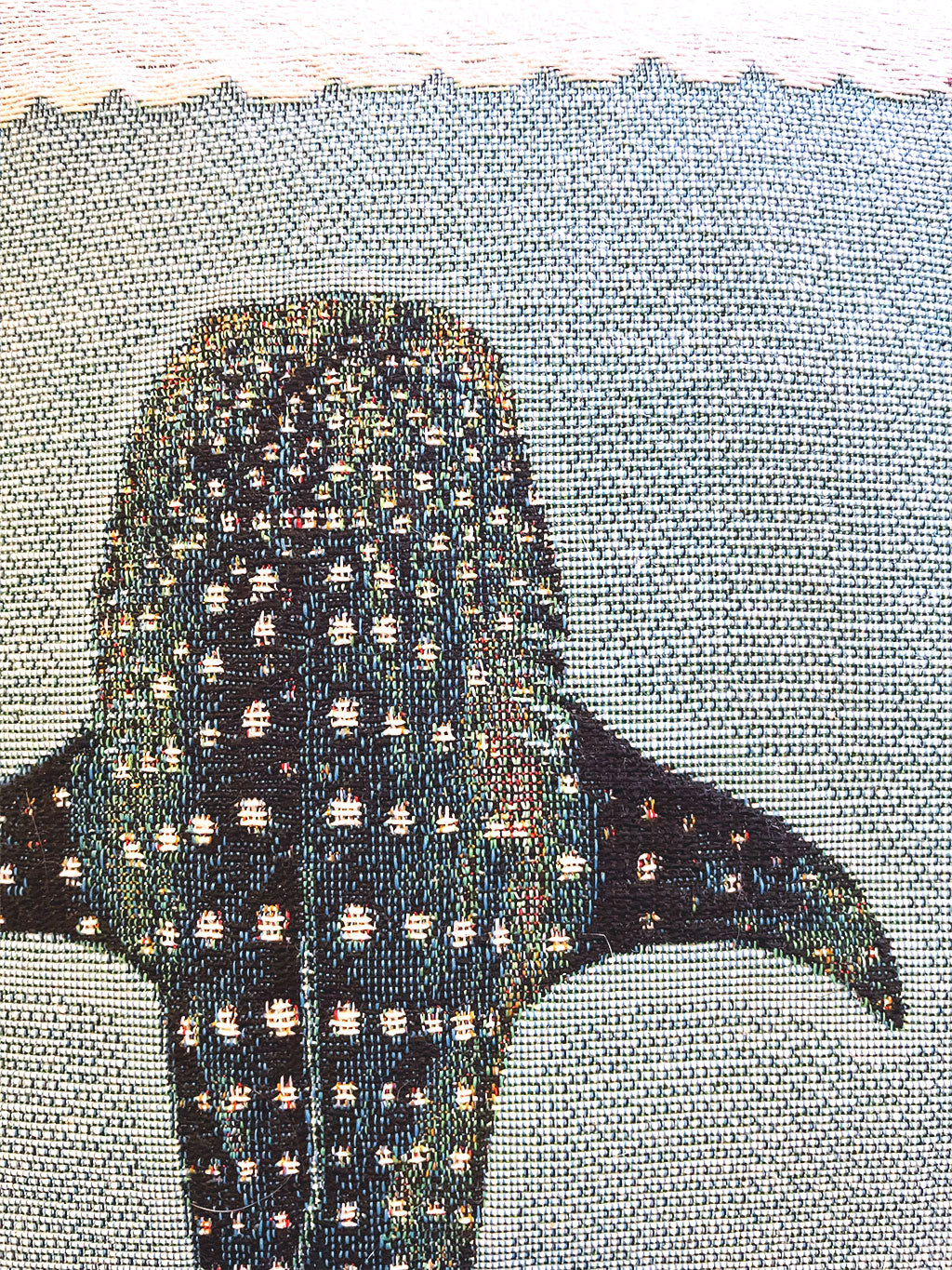 Whale Shark Woven Pillow