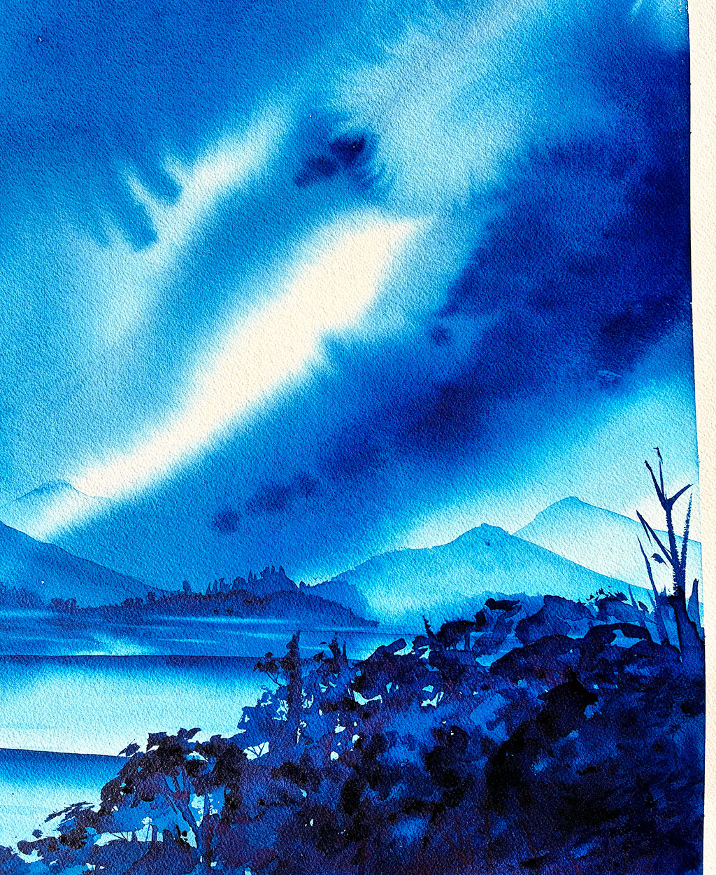 Winter Morning. Original signed illustration