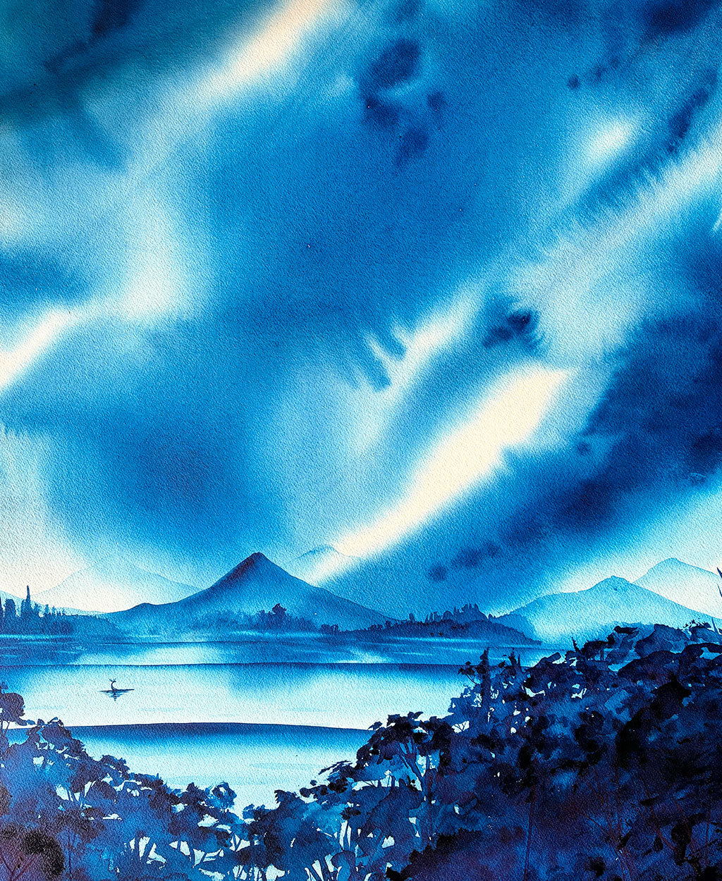 Winter Morning. Original signed illustration