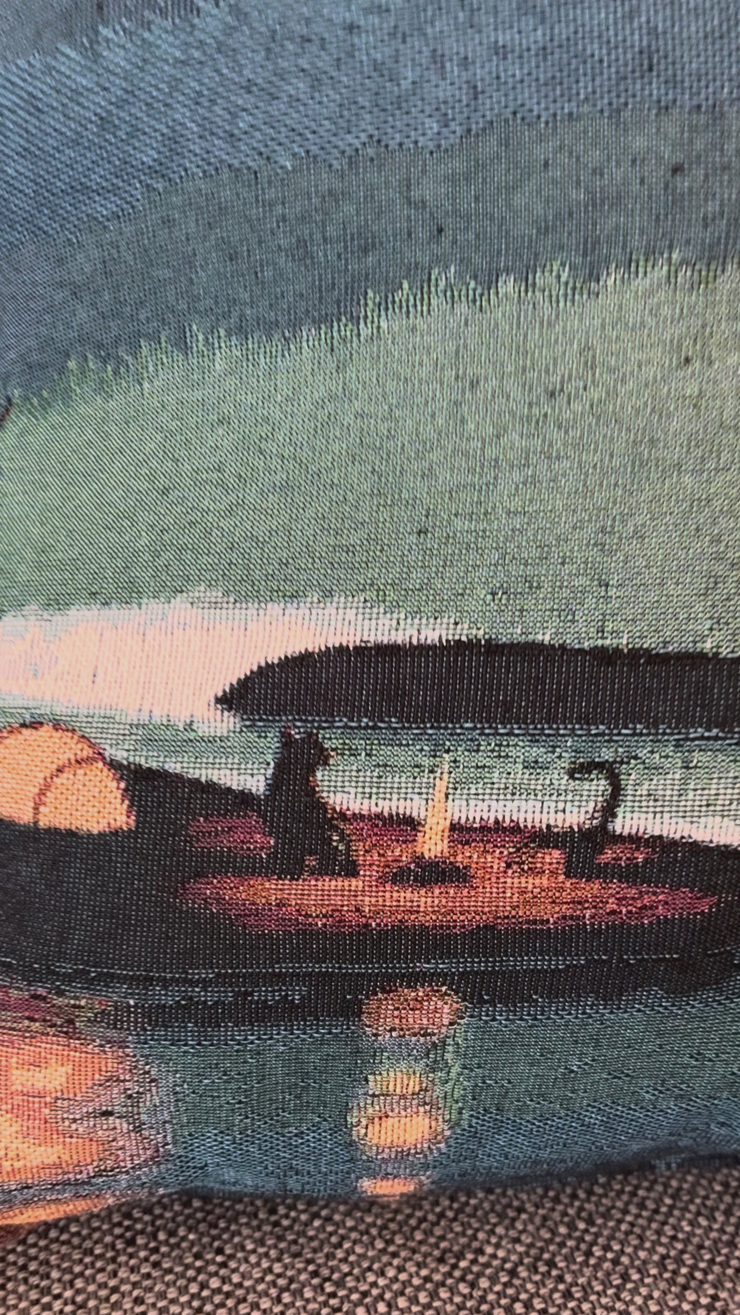 Clear Night Woven Pillow