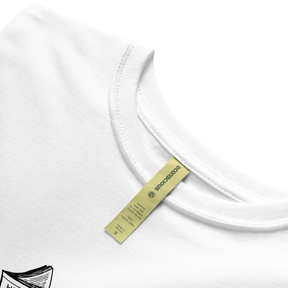 SALE - Moustache Seal Unisex Organic T-Shirt, 2XL / White