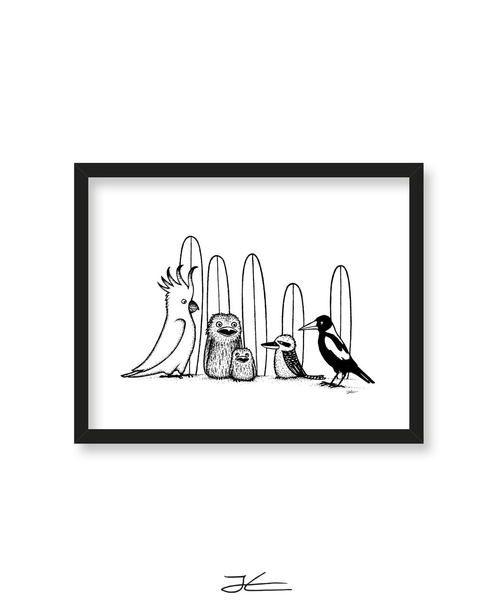 Birdy Boardriders - Print/ Framed Print