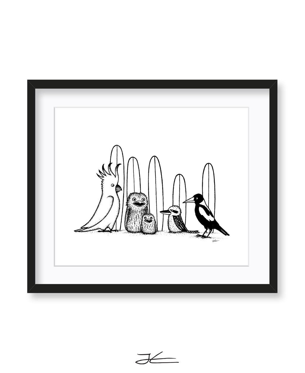 Birdy Boardriders - Print/ Framed Print