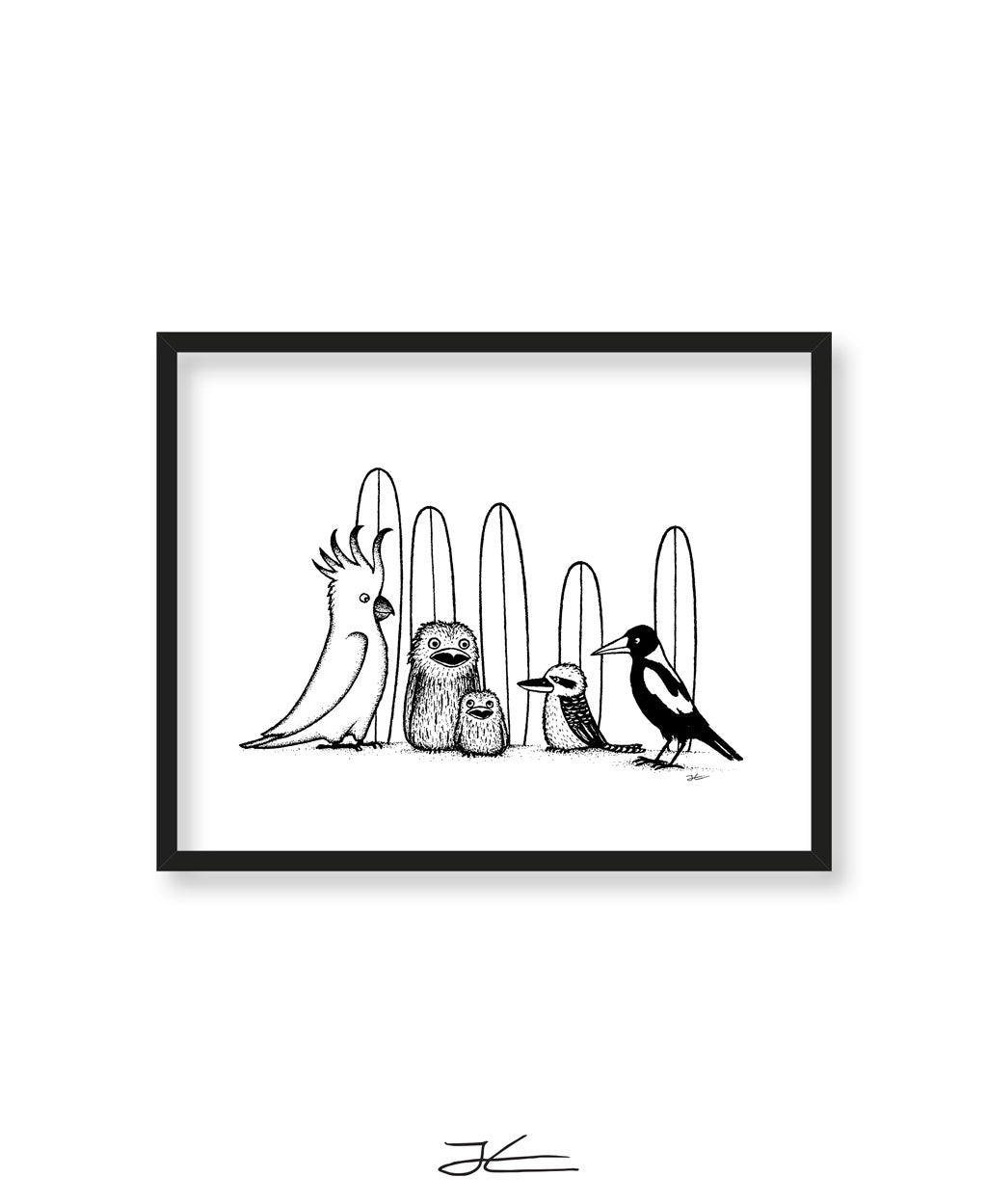 Birdy Boardriders - Print/ Framed Print