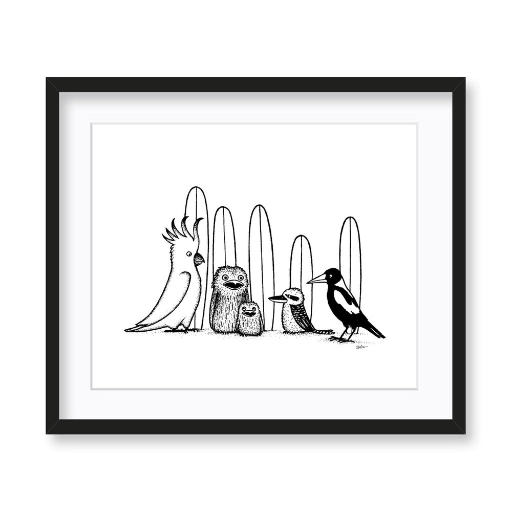 
                  
                    Birdy Boardriders - Print/ Framed Print
                  
                