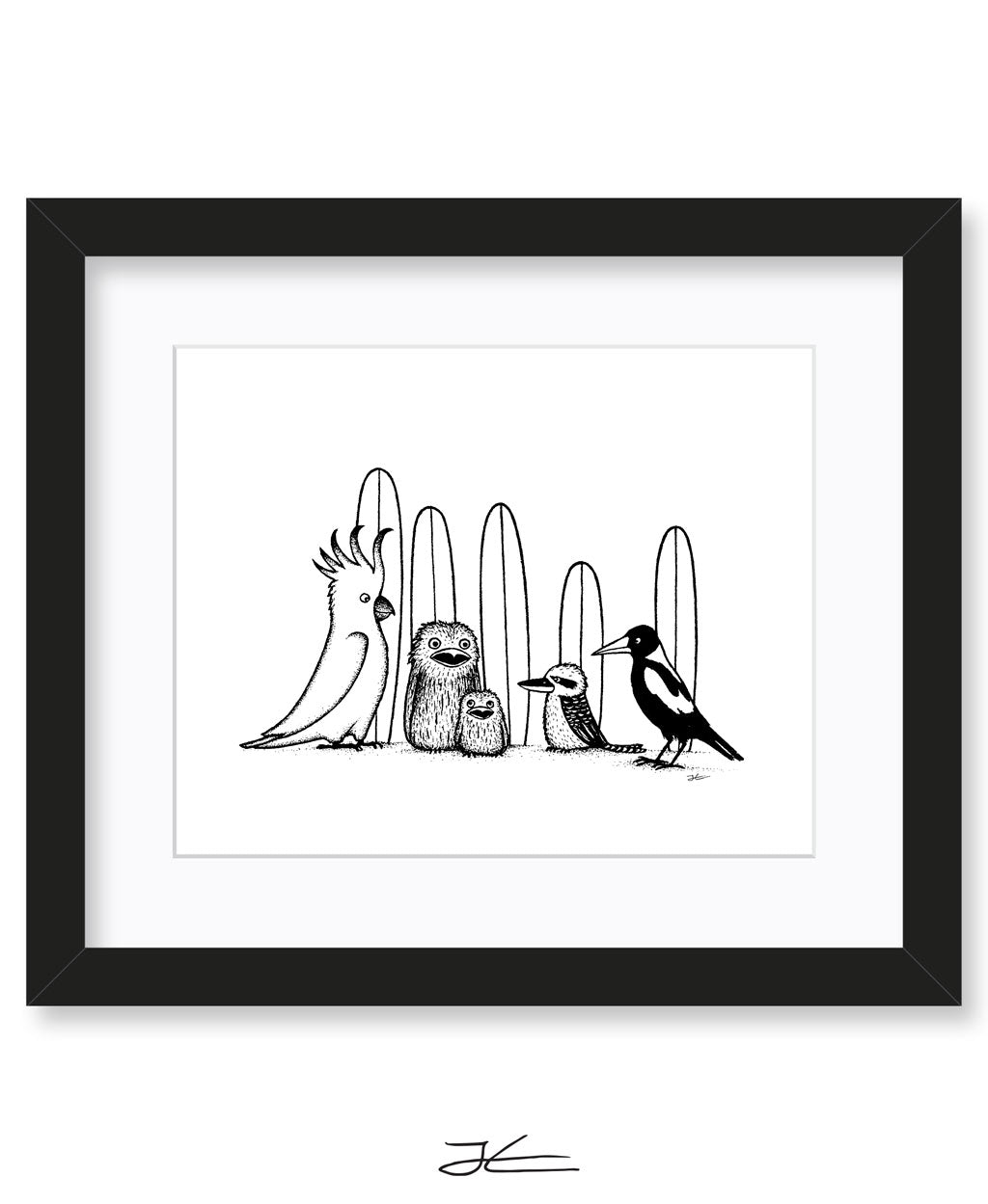 Birdy Boardriders - Print/ Framed Print