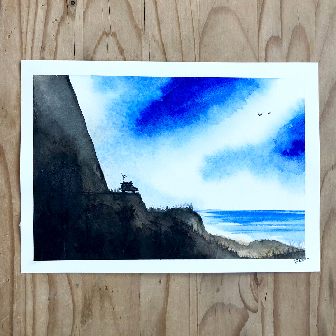 Back Beach. Original illustration - SOLD OUT