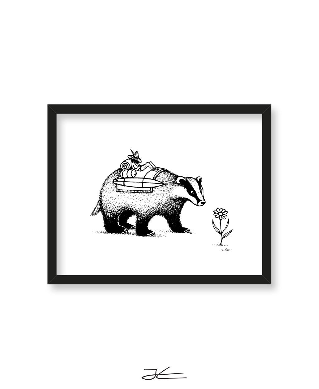 Badger Surf Trip - Print/ Framed Print