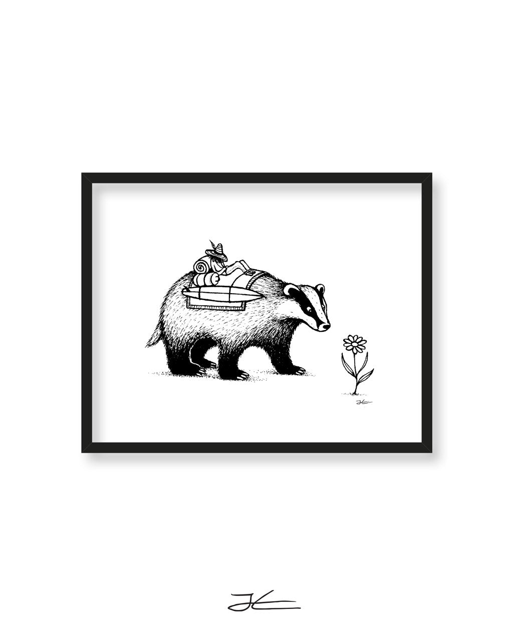 Badger Surf Trip - Print/ Framed Print