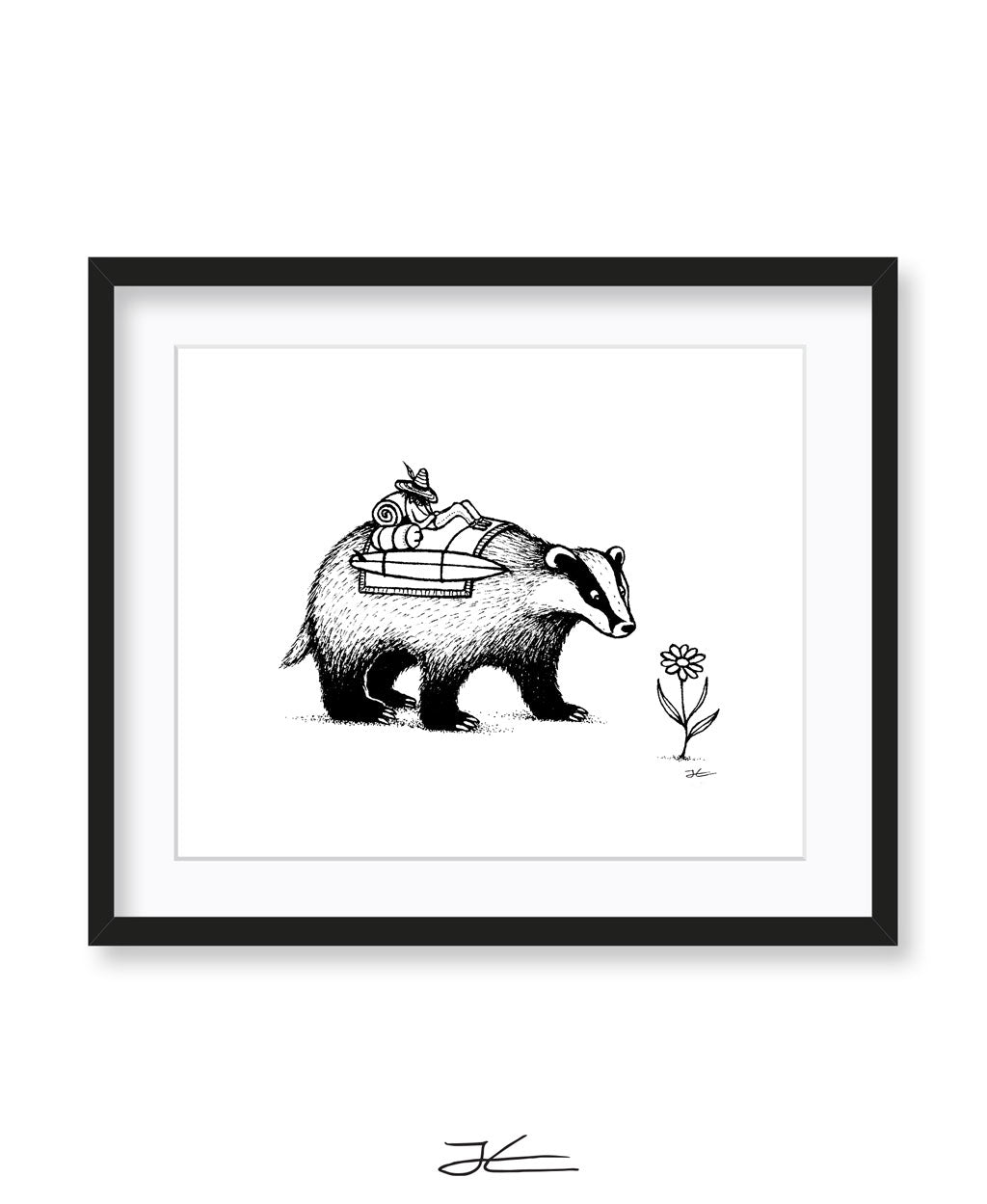 Badger Surf Trip - Print/ Framed Print