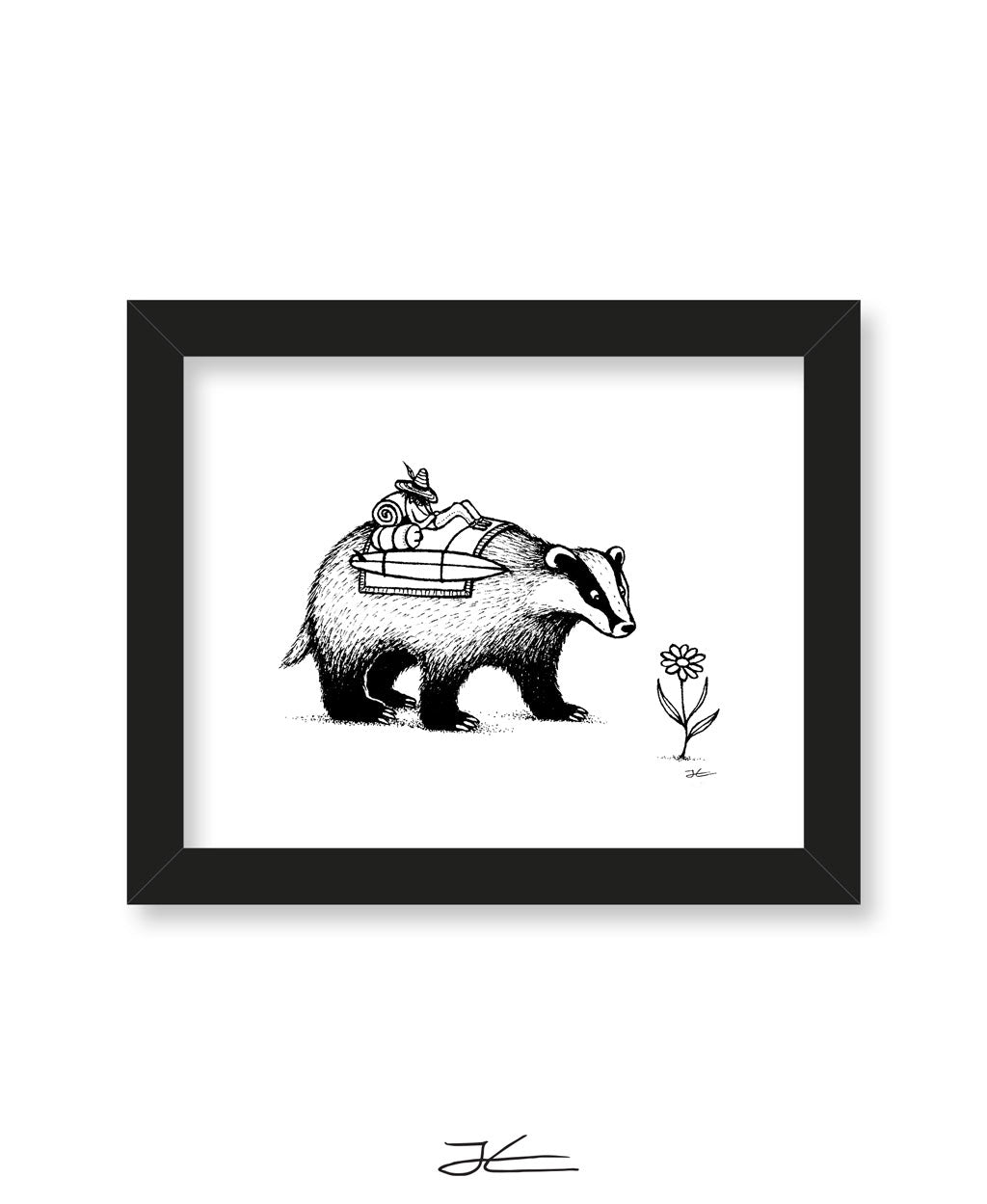 Badger Surf Trip - Print/ Framed Print