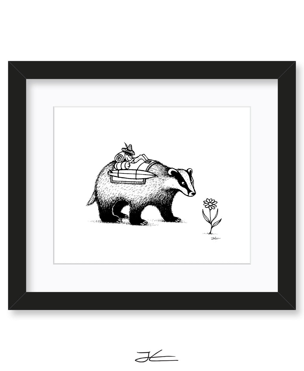 Badger Surf Trip - Print/ Framed Print