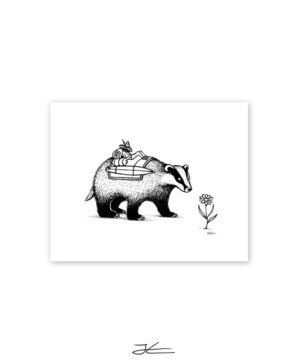 Badger Surf Trip - Print/ Framed Print