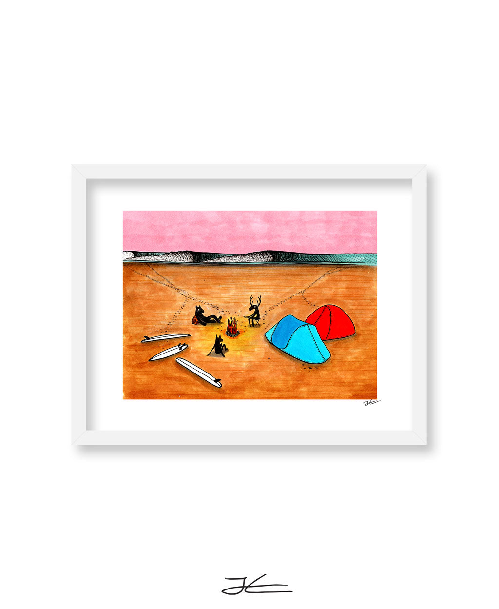 Beach Camping - Print/ Framed Print