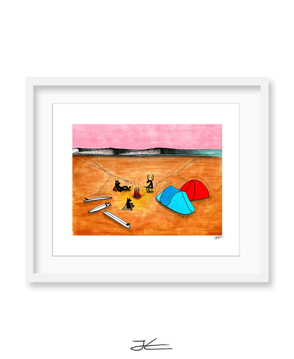 
                  
                    Beach Camping - Print/ Framed Print
                  
                