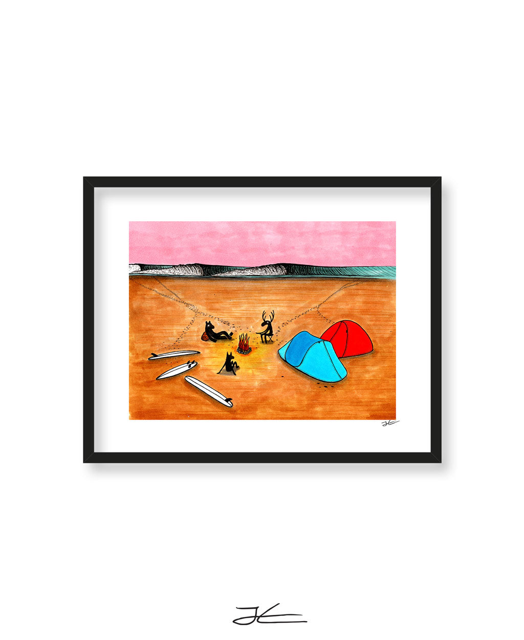 Beach Camping - Print/ Framed Print