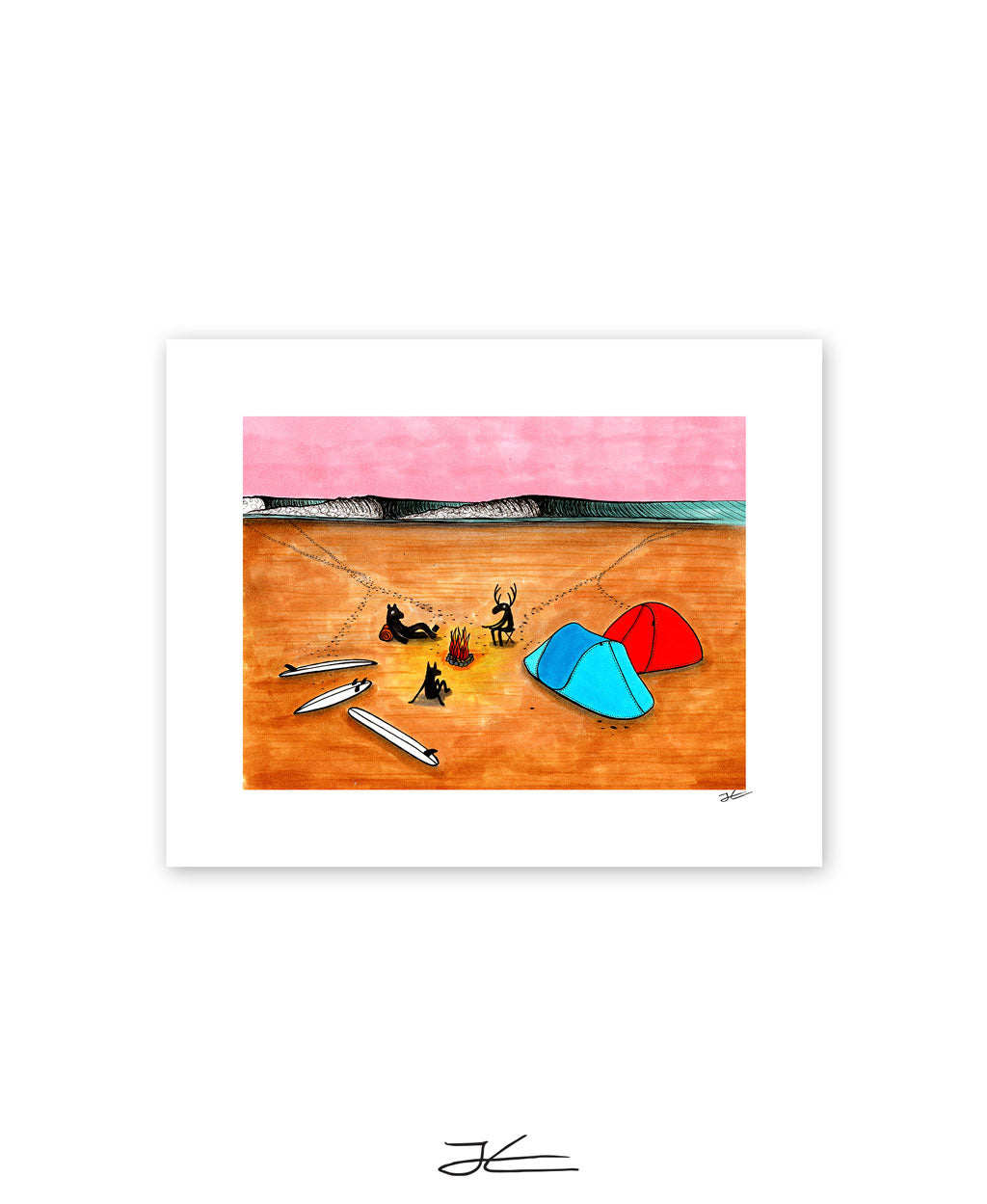 Beach Camping - Print/ Framed Print