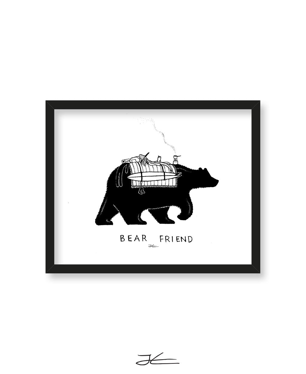 Bear Friend - Print/ Framed Print