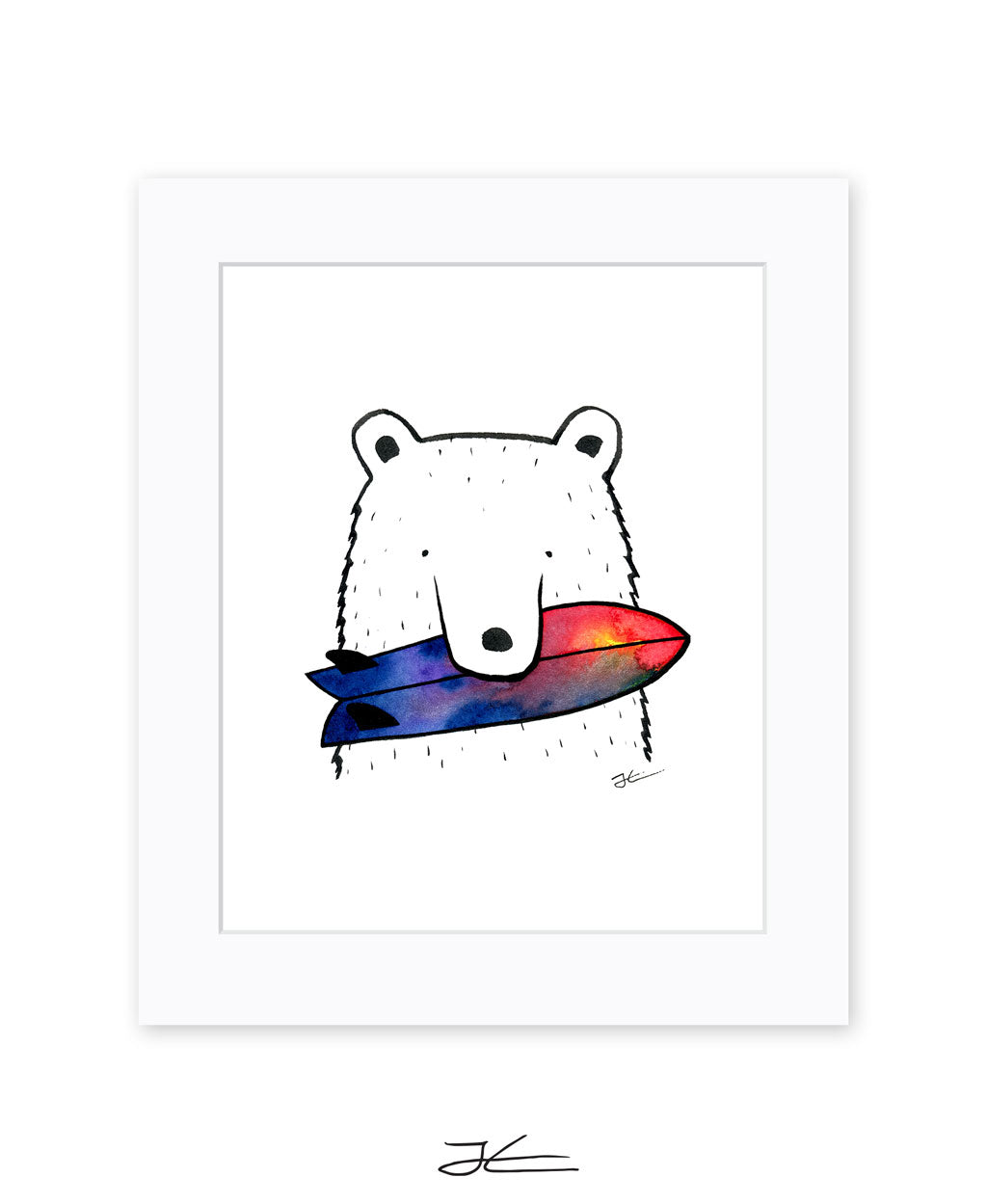 Bear Snack - Print/ Framed Print