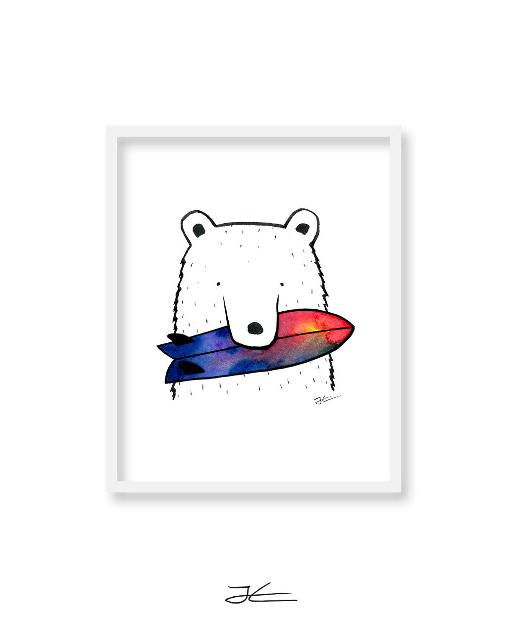 Bear Snack - Print/ Framed Print