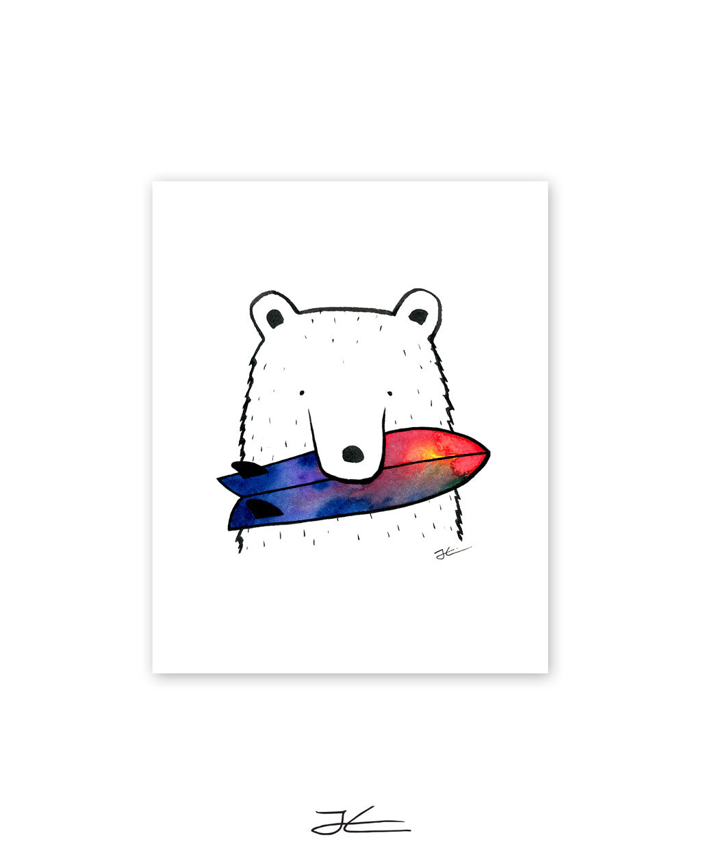 Bear Snack - Print/ Framed Print