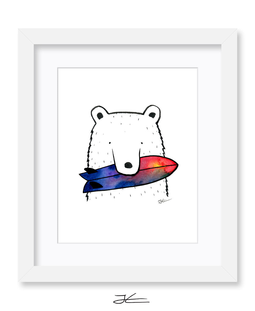 Bear Snack - Print/ Framed Print