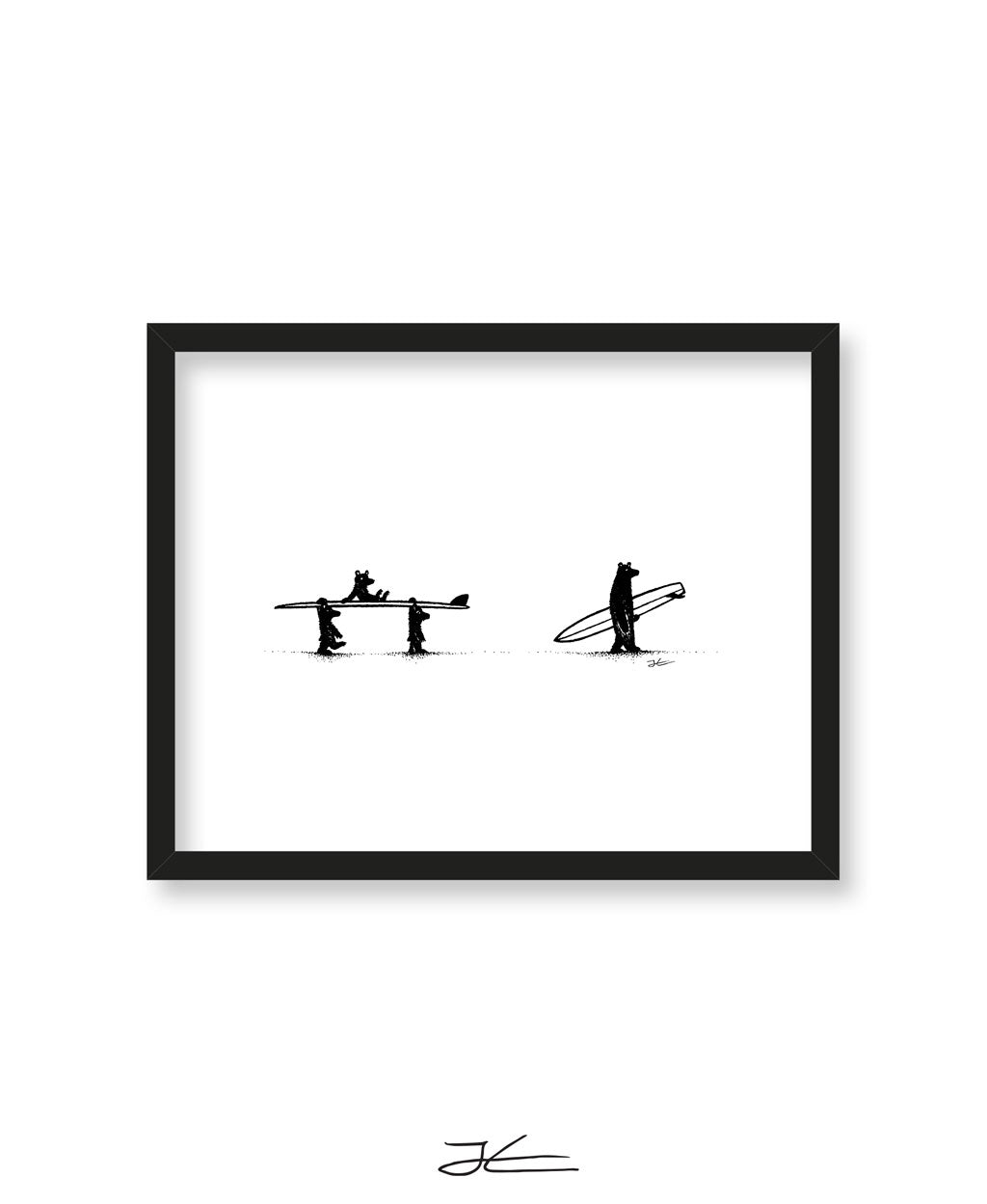 Inktober Bears - Print/ Framed Print