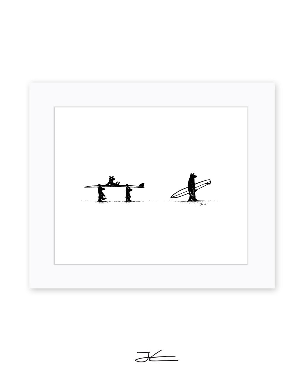 Inktober Bears - Print/ Framed Print