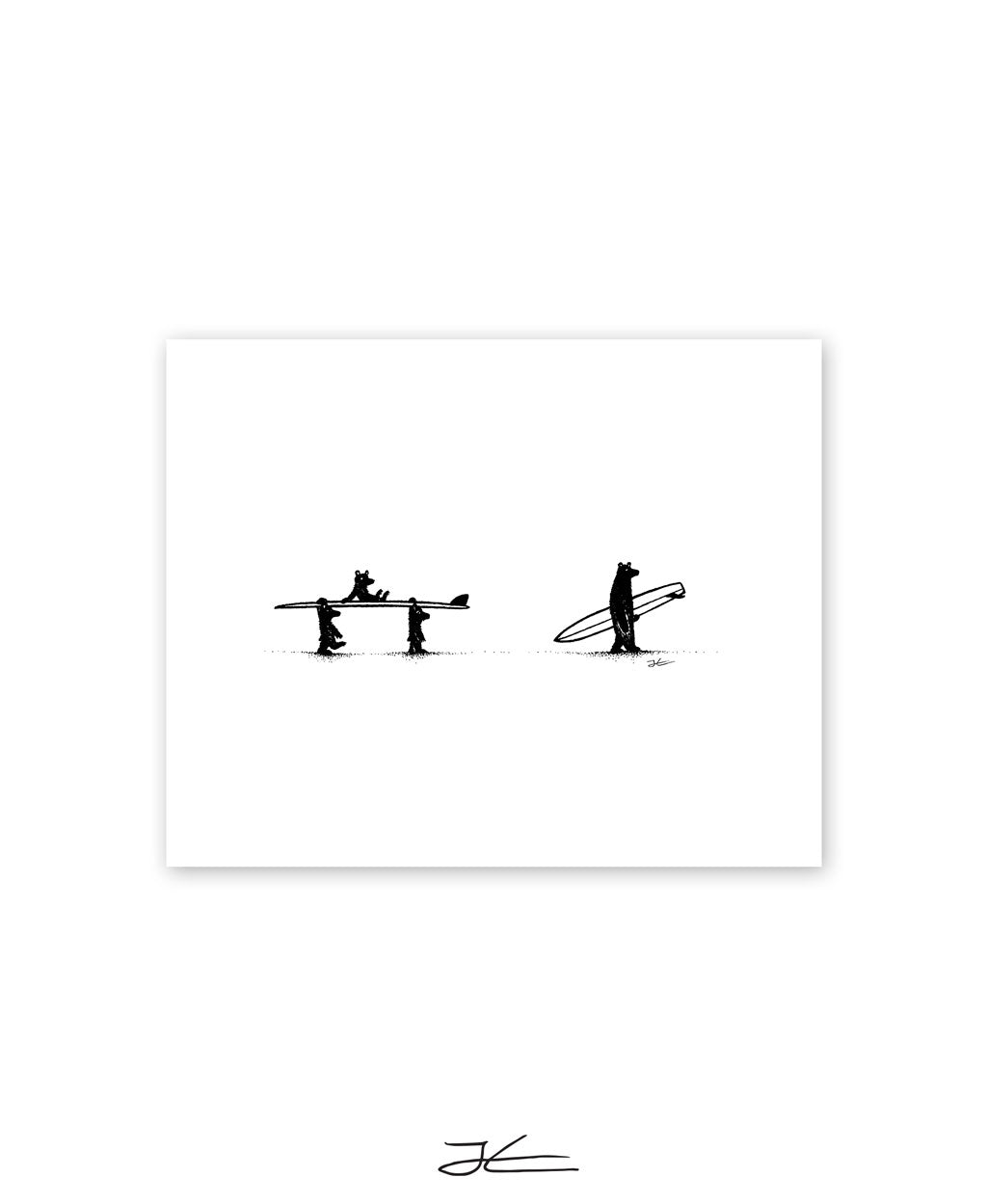 Inktober Bears - Print/ Framed Print