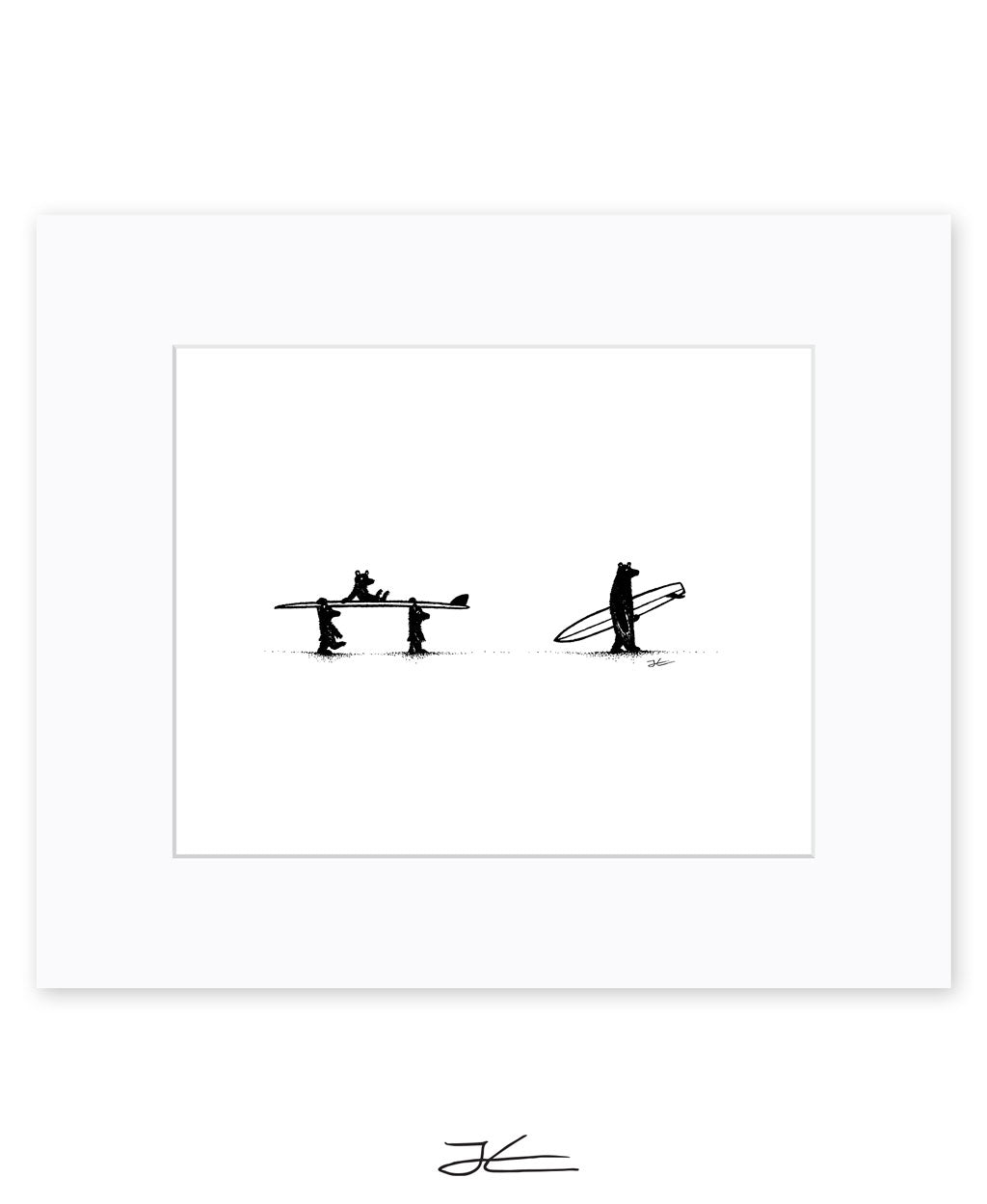 Inktober Bears - Print/ Framed Print