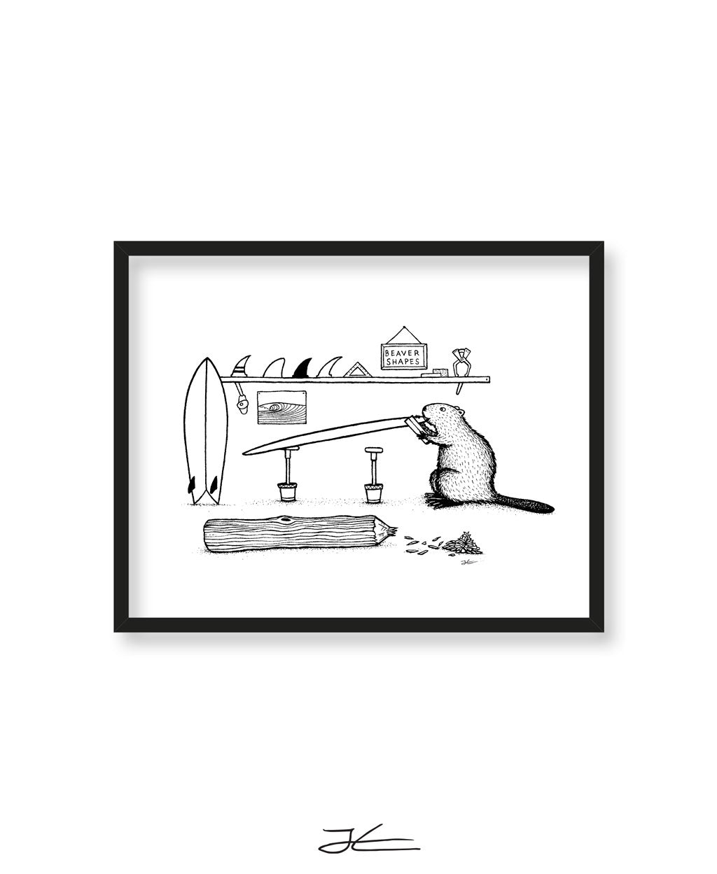 Beaver Shaping Bay - Print/ Framed Print